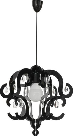 Lampa Wisząca Żyrandol Led Nowodvorski Katerina Czarna, Tworzywo 5211