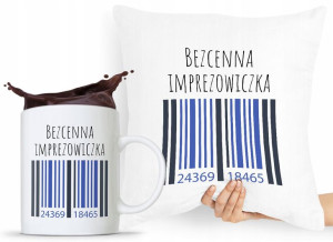 Zestaw Poduszka + Kubek Imprezowicza Imprezowiczki