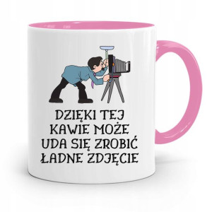 Kubek Różowy Dla Fotografa Dzięki Tej Kawie