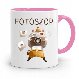 Kubek Różowy Dla Fotografa Fotoszop Prezent