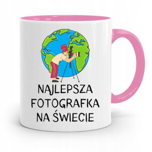 Kubek Różowy Dla Fotografa Najlepsza Na Świecie