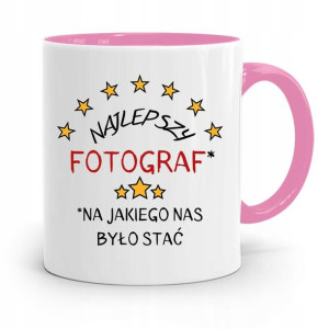Kubek Różowy Dla Fotografa Najlepszy Fotograf