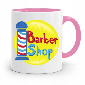 Kubek Różowy Dla Fryzjera Barber Shop Prezent