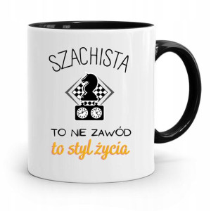 Dla Szachisty Kubek Czarny Na Prezent Na Urodziny