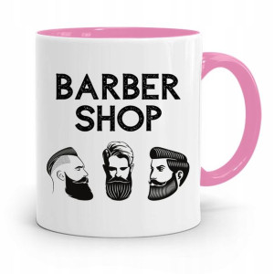 Kubek Różowy Dla Fryzjera Barber Shop Prezent