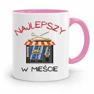 Kubek Różowy Dla Fryzjera Najlepszy W Mieście