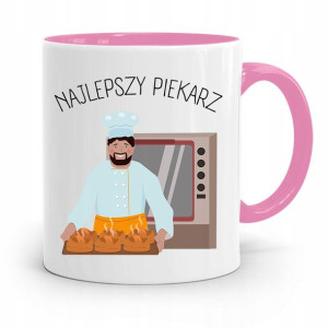 Kubek Różowy Dla Piekarza Najlepszy Piekarz
