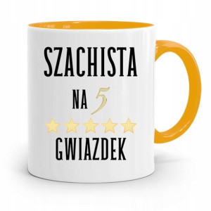 Dla Szachisty Kubek Żółty Na Prezent Na Urodziny