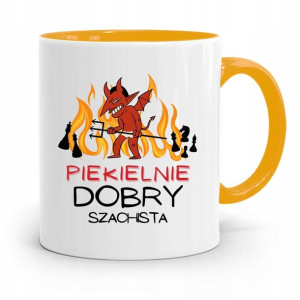 Dla Szachisty Kubek Żółty Na Prezent Na Urodziny