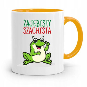 Dla Szachisty Kubek Żółty Na Prezent Na Urodziny