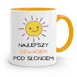 Dla Szwagra Kubek Żółty Na Prezent Na Urodziny