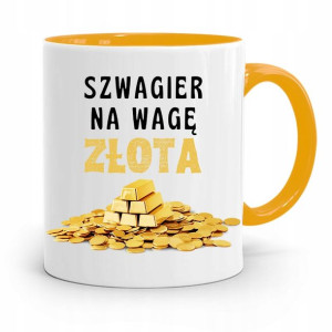 Dla Szwagra Kubek Żółty Na Prezent Na Urodziny