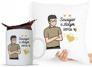 Dla Szwagra Zestaw Poduszka + Kubek Prezent