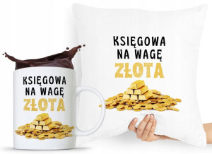 Zestaw Poduszka + Kubek Dla Księgowego Księgowej