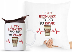 Zestaw Poduszka + Kubek Dla Listonosza Dostawcy