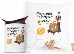 Zestaw Poduszka + Kubek Dla Magazyniera Prezent