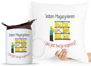Zestaw Poduszka + Kubek Dla Magazyniera Prezent