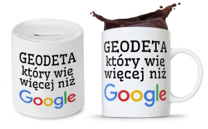 Dla Geodety Na Prezent Zestaw Kubek + Skarbonka