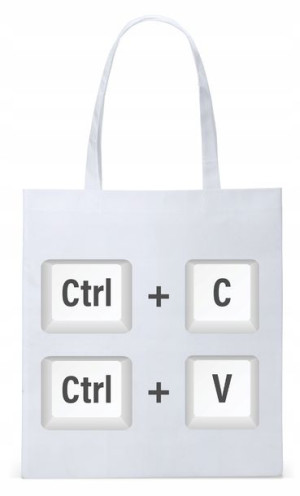Dla Grafika Na Prezent Torba Eco Biała Shopper