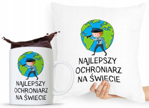 Zestaw Poduszka + Kubek Dla Ochroniarza Stróża