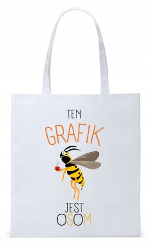 Dla Grafika Na Prezent Torba Eco Biała Shopper