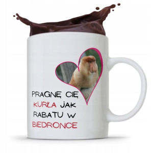 Kubek Prezent Na Walentynki Pragnę Cię Jak Rabatu