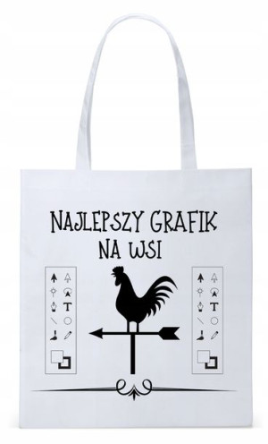 Dla Grafika Na Prezent Torba Eco Biała Shopper