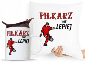 Zestaw Poduszka + Kubek Dla Piłkarza Prezent