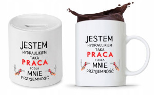 Dla Hydraulika Zestaw Kubek + Skarbonka Prezent