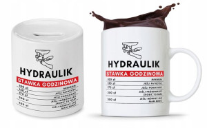 Dla Hydraulika Zestaw Kubek + Skarbonka Prezent