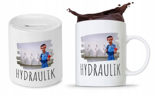 Dla Hydraulika Zestaw Kubek + Skarbonka Prezent