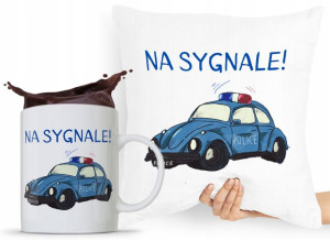 Zestaw Poduszka + Kubek Dla Policjanta Policjantki