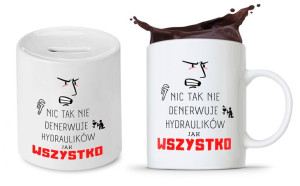 Dla Hydraulika Zestaw Kubek + Skarbonka Prezent