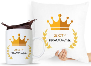 Zestaw Poduszka + Kubek Dla Pracownika Prezent