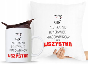 Zestaw Poduszka + Kubek Dla Pracownika Prezent
