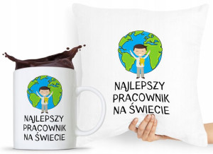 Zestaw Poduszka + Kubek Dla Pracownika Prezent