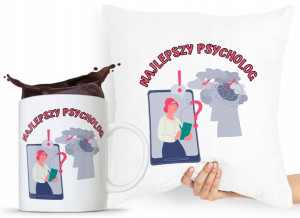 Zestaw Poduszka + Kubek Dla Psychologa Psychiatry