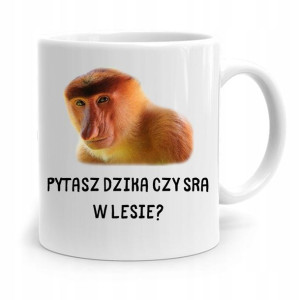 Kubek Prezent Śmieszny Zabawny Pytasz Dzika