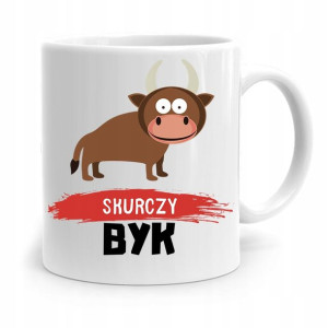 Kubek Prezent Śmieszny Zabawny Skurczy Byk