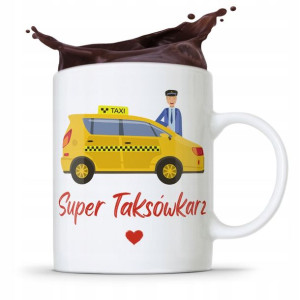 Kubek Prezent Taksówkarza Super Taksówkarz