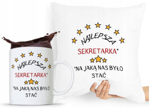 Zestaw Poduszka + Kubek Dla Sekretarki Asystentki