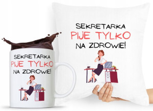Zestaw Poduszka + Kubek Dla Sekretarki Asystentki