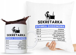 Zestaw Poduszka + Kubek Dla Sekretarki Asystentki