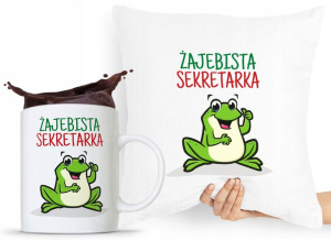 Zestaw Poduszka + Kubek Dla Sekretarki Asystentki