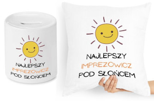 Dla Imprezowicza Zestaw Poduszka + Skarbonka