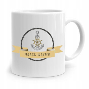 Kubek Prezent Wędkarza Rybaka Morze Wzywa