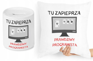 Dla Informatyka Zestaw Poduszka + Skarbonka