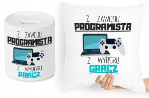 Dla Informatyka Zestaw Poduszka + Skarbonka