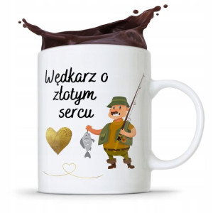 Kubek Prezent Wędkarza Wędkarz O Złotym Sercu