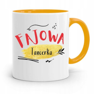 Dla Tancerki Kubek Żółty Na Prezent Na Urodziny